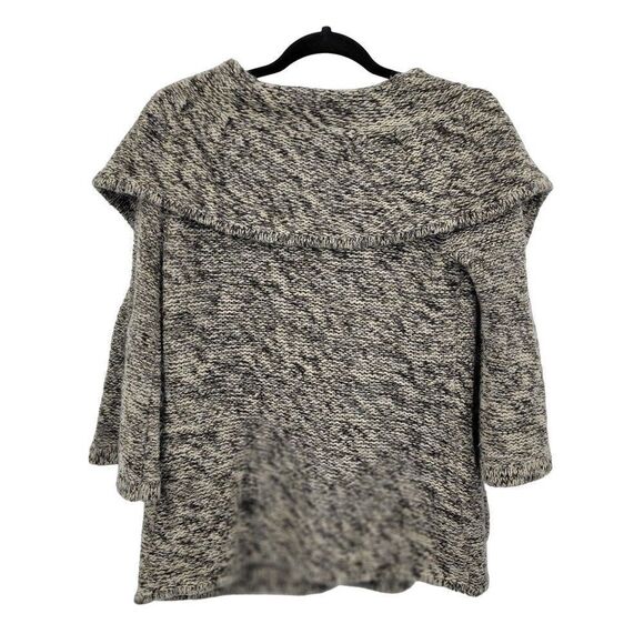 Vintage Vertigo Mohair Wool Sweater Cardigan M Speckled Moss Shawl Bell Sleeve - Picture 2 of 10